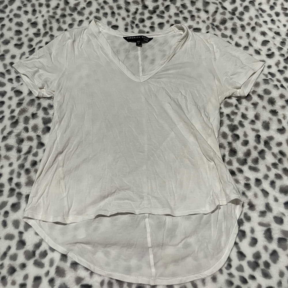 Veronica‎ beard White V-Neck Women's Top
